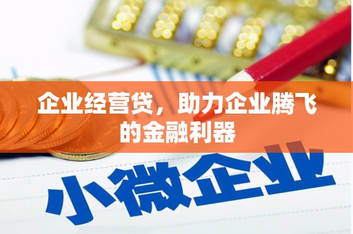 钟楼企业经营贷，助力企业腾飞的金融利器