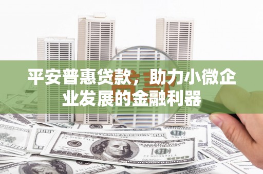钟楼平安普惠贷款，助力小微企业发展的金融利器